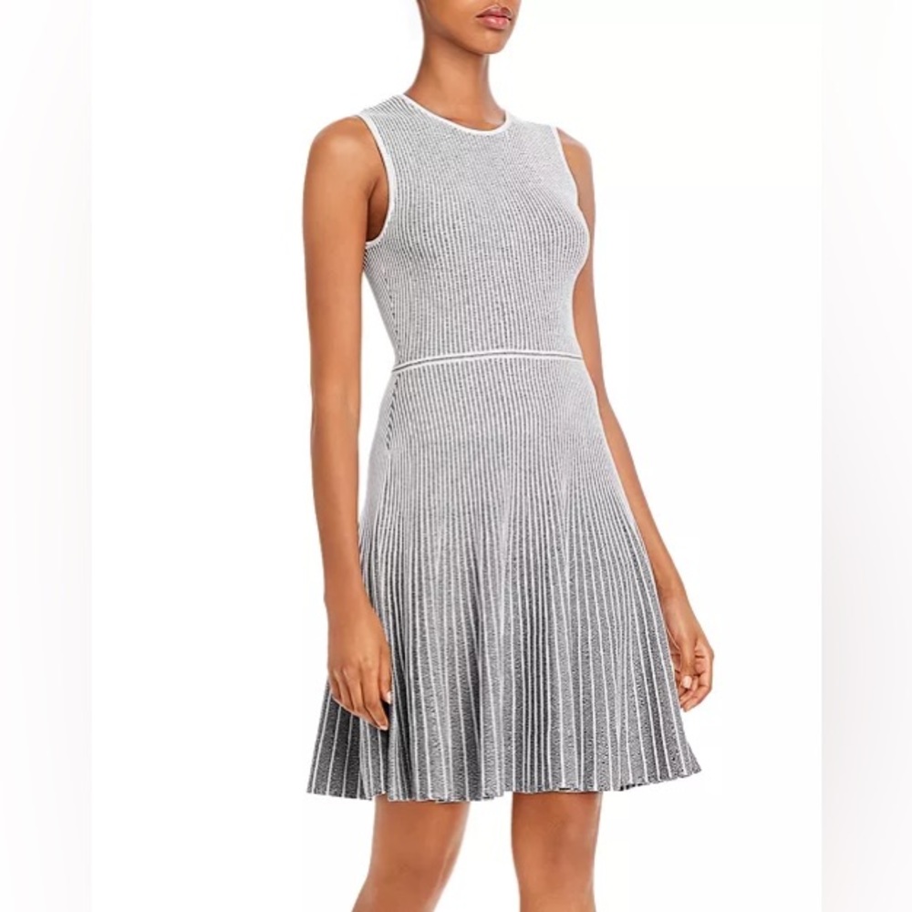 Theory Ribbed Fit and Flare Dress
